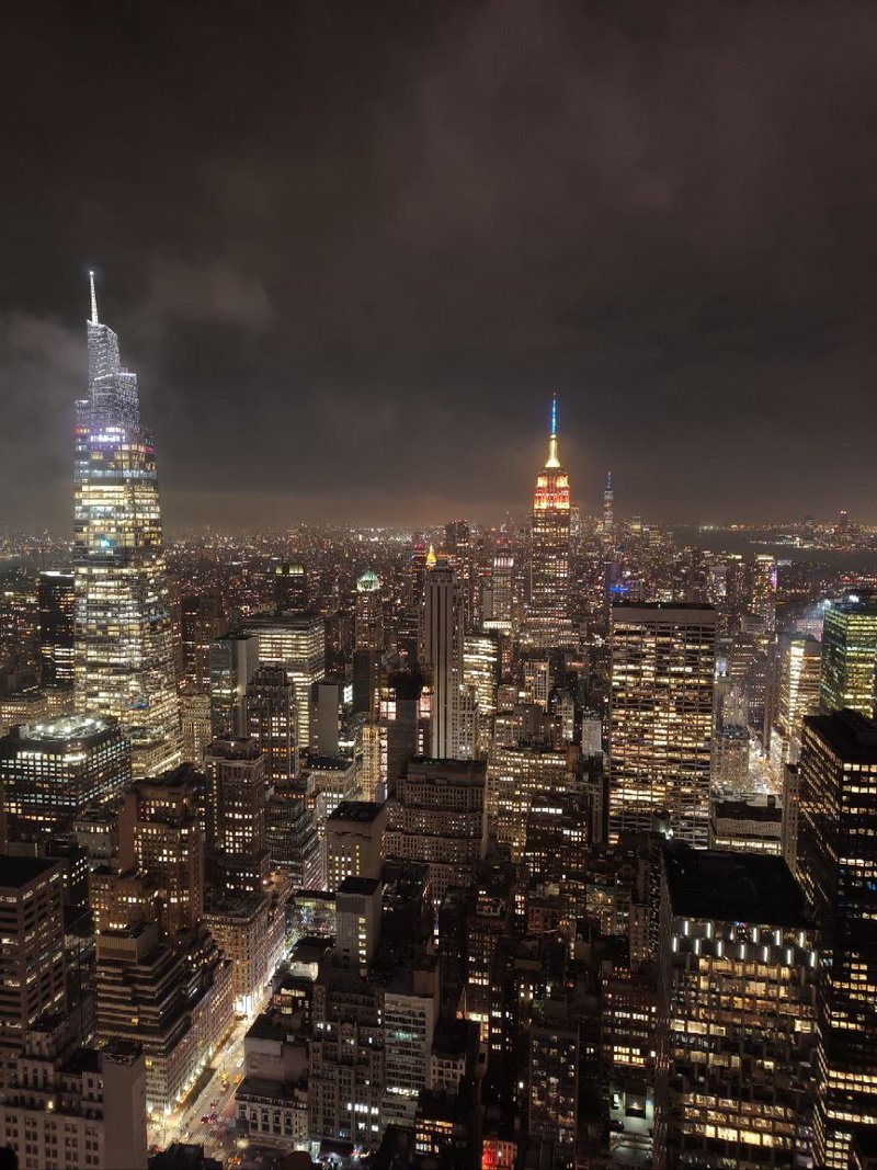 Skyscrapers at night time